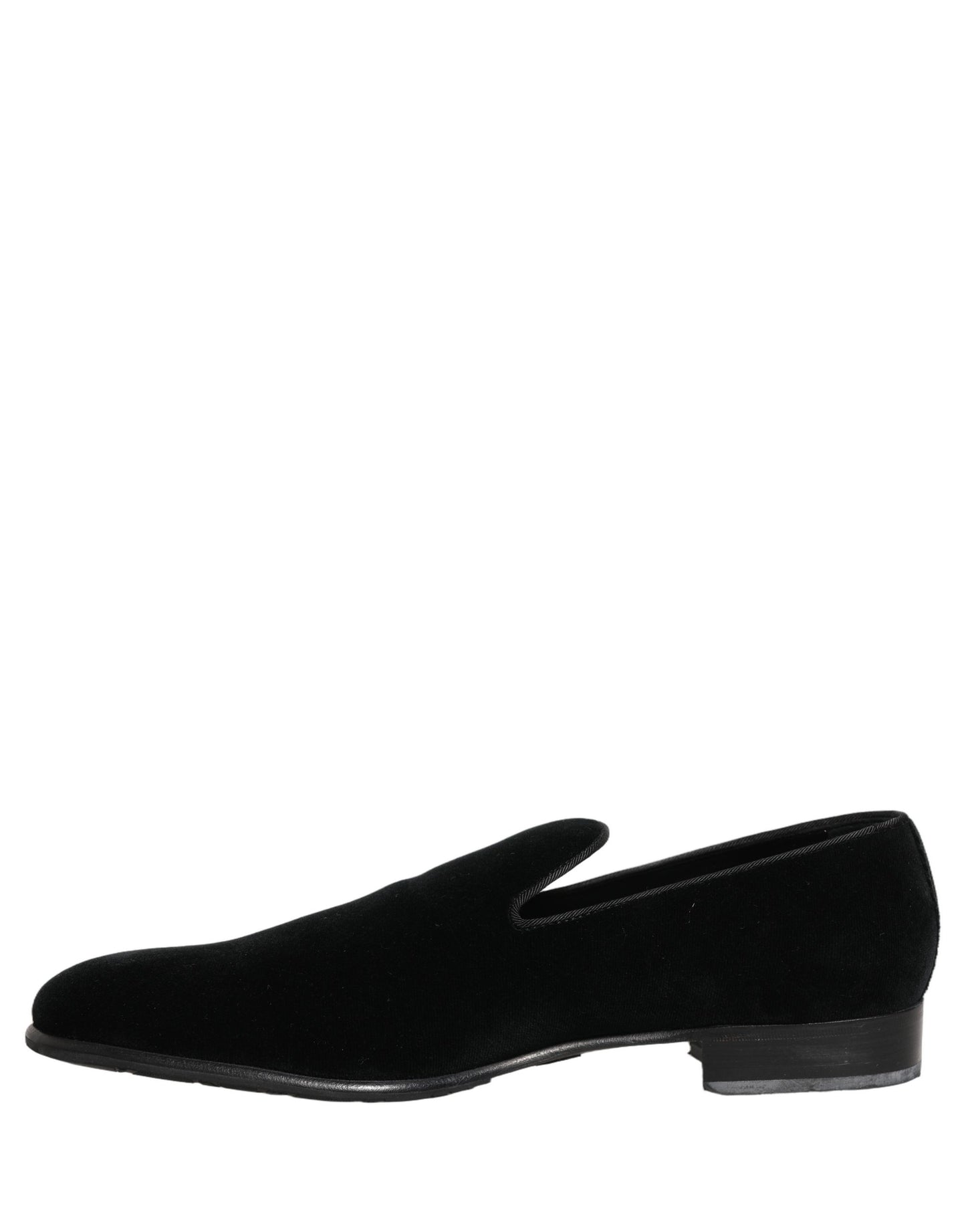 Black Velvet Loafers Formal Men Dress Shoes