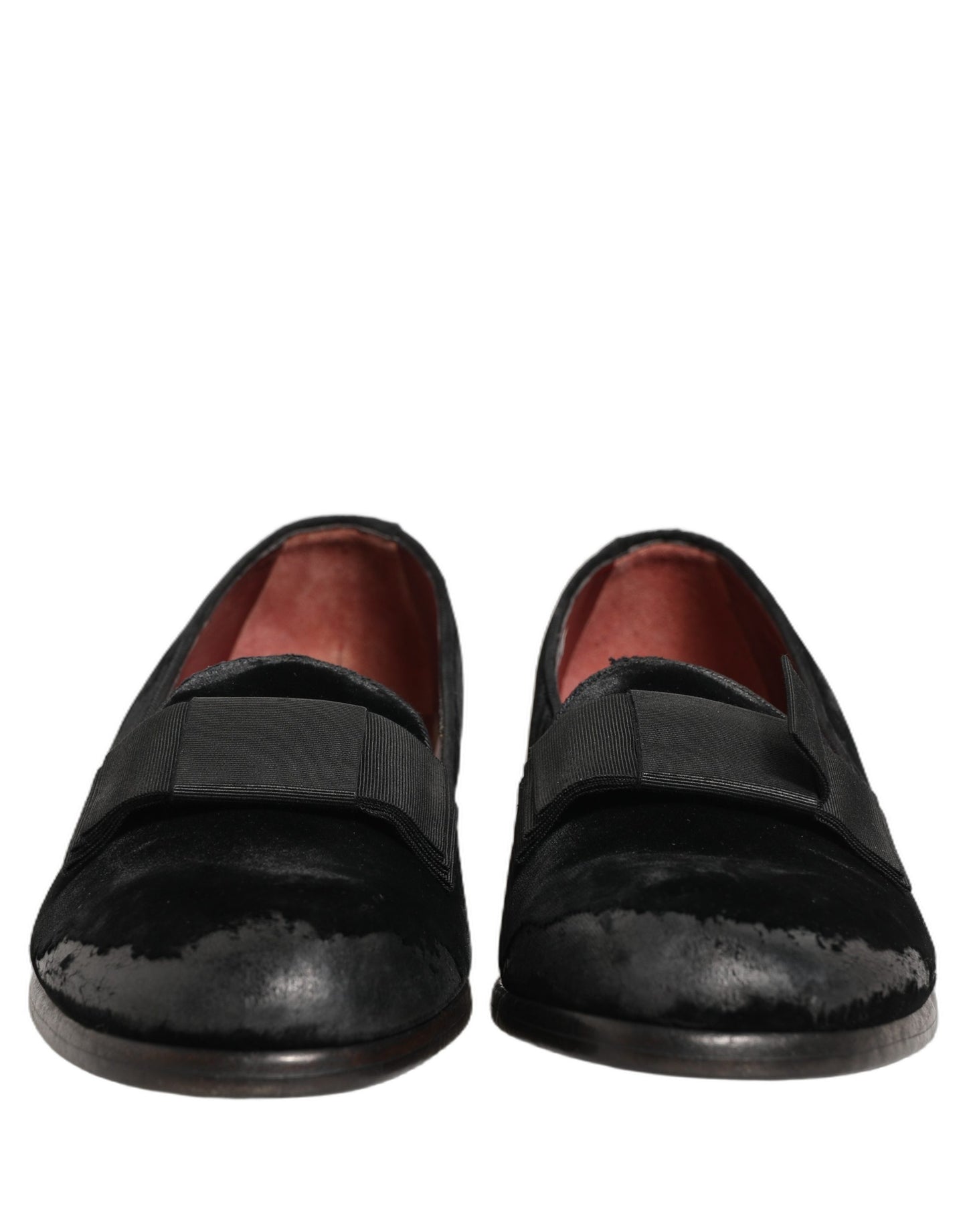 Black Velvet Loafers Formal Men Dress Shoes