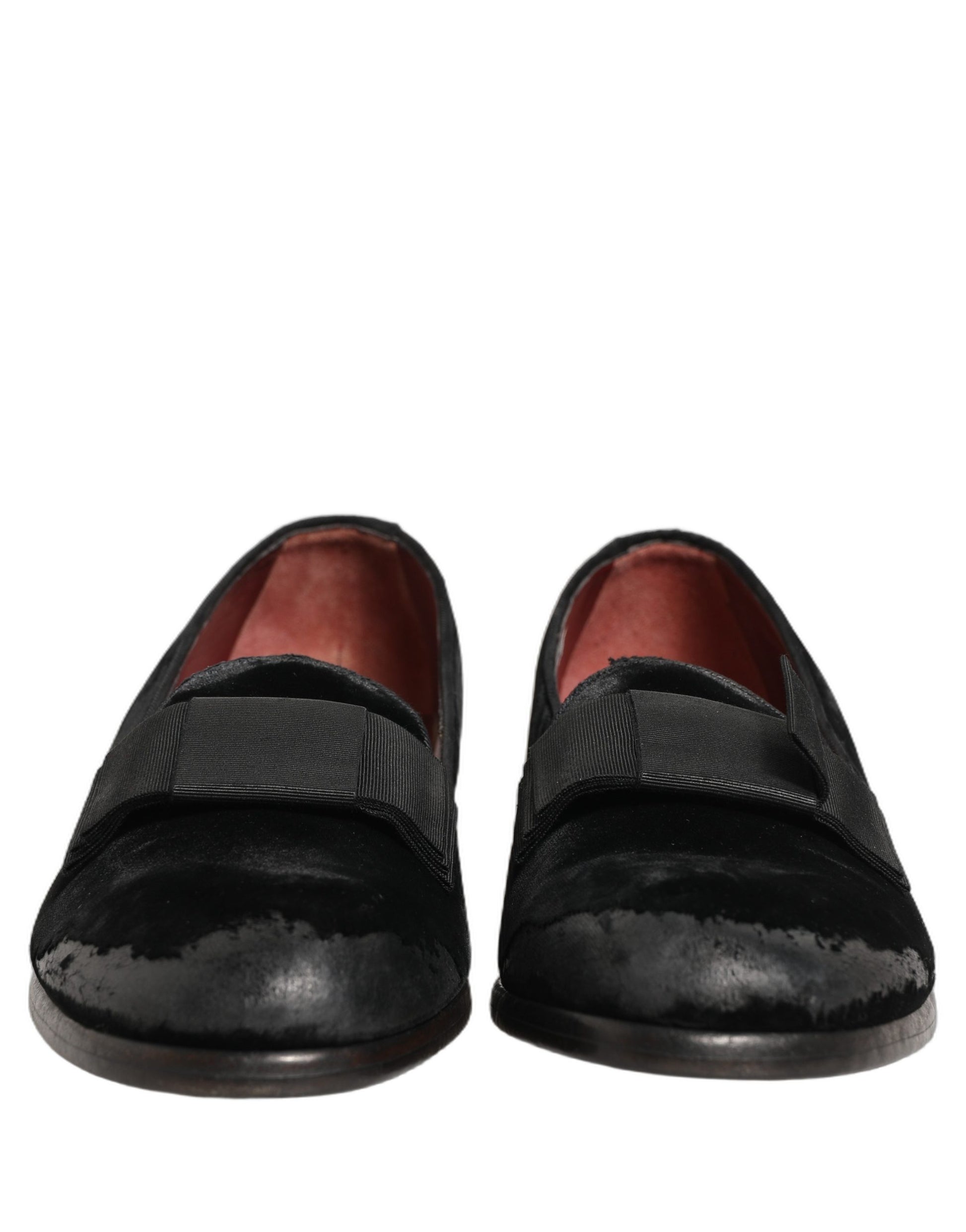 Black Velvet Loafers Formal Men Dress Shoes