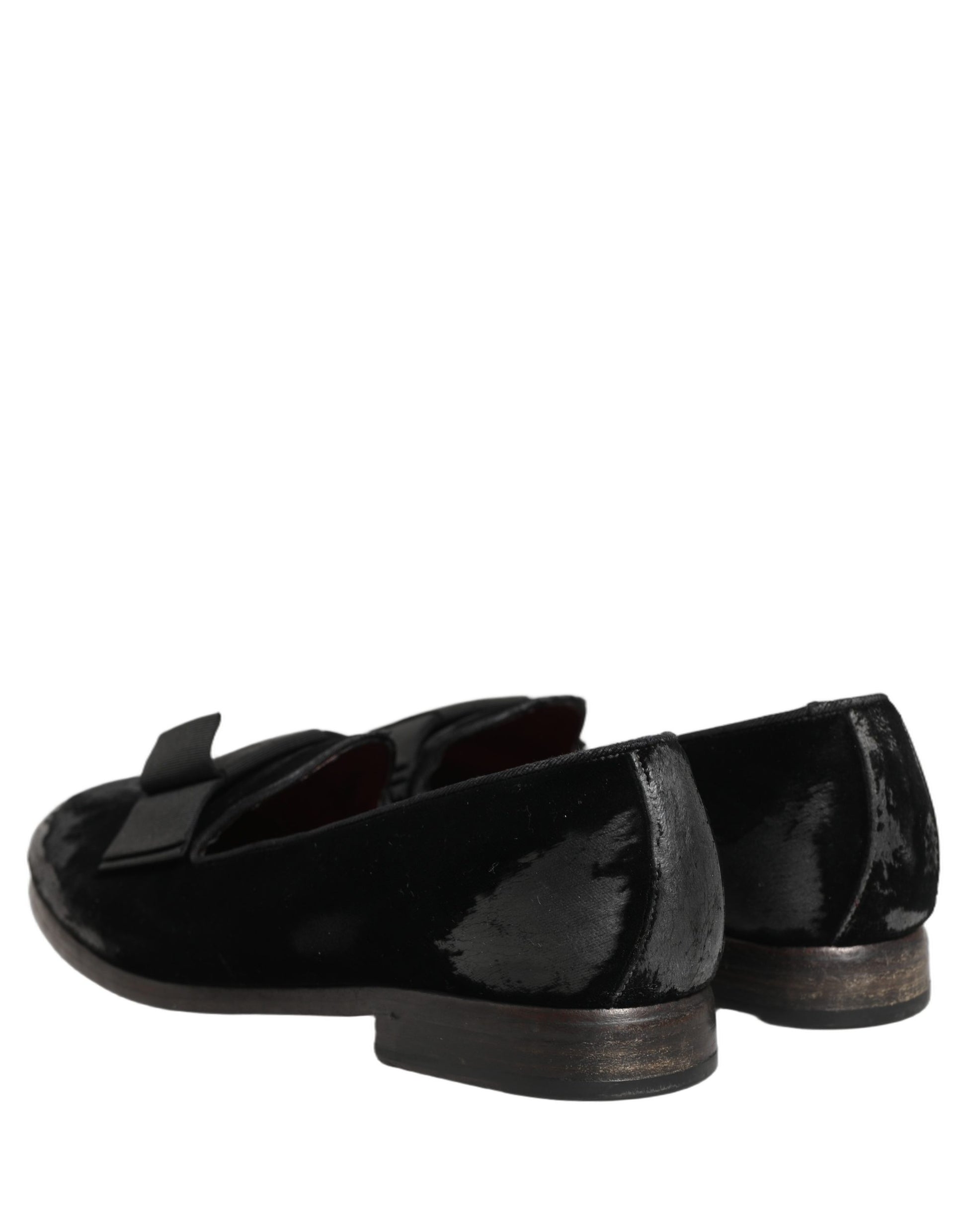 Black Velvet Loafers Formal Men Dress Shoes