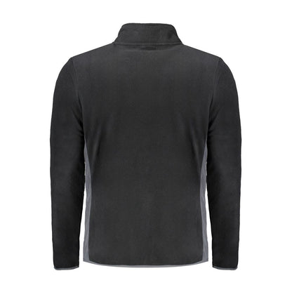 Black Polyester Mens Sweatshirt