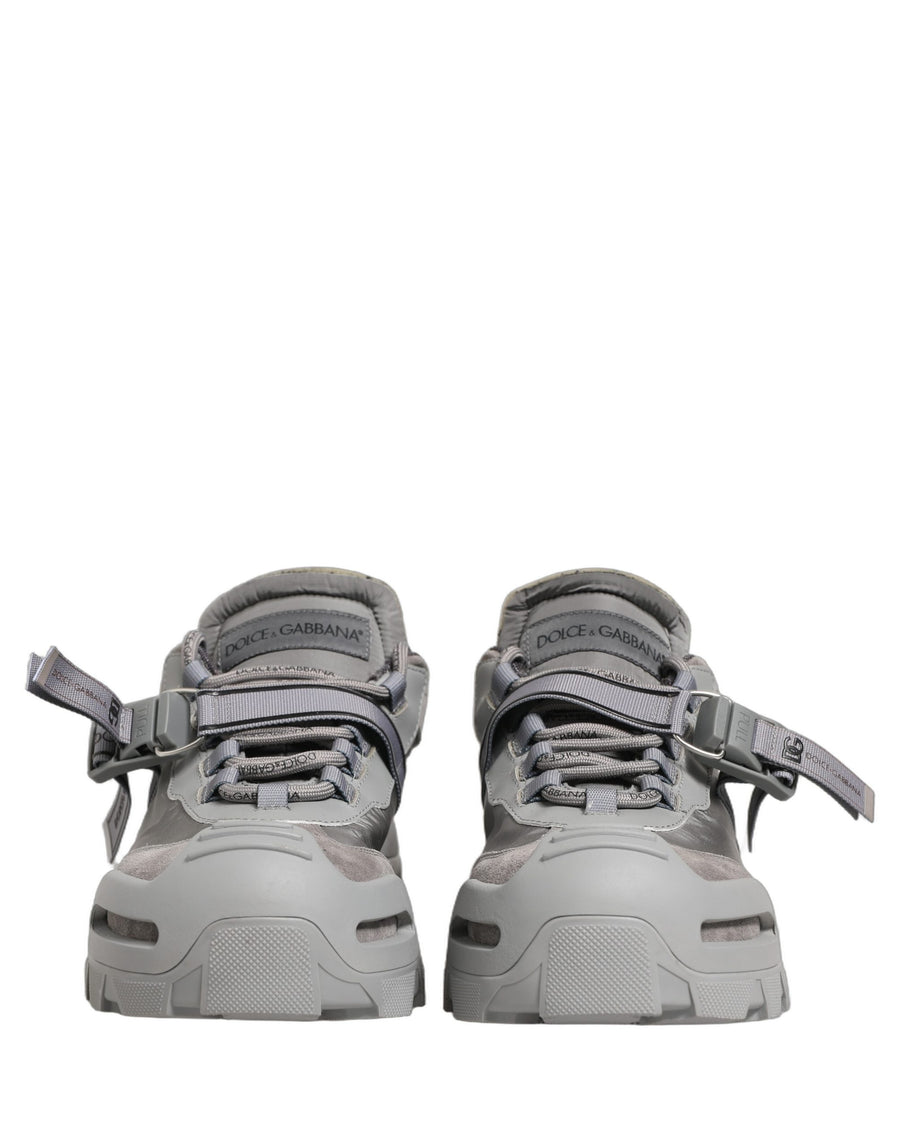 Gray Airmaster Panelled Low Top Men Sneakers Shoes
