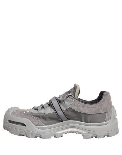 Gray Airmaster Panelled Low Top Men Sneakers Shoes