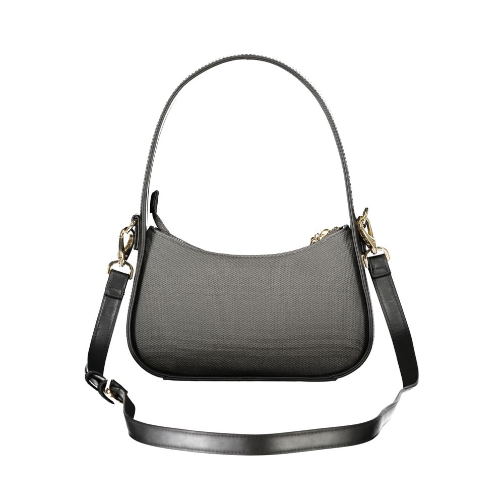 Black Polyurethane Women's Bag