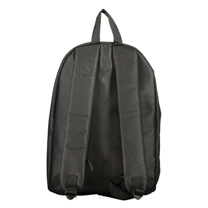 Black Polyester Men's Backpack