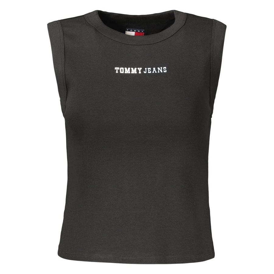 Black Cotton Women's Tank Top