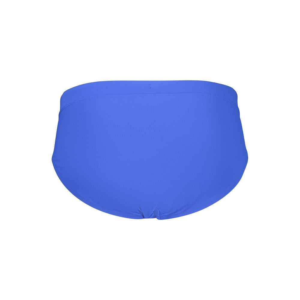 Blue Polyester Men's Swimwear