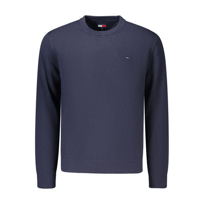 Blue Cotton Mens Knitwear