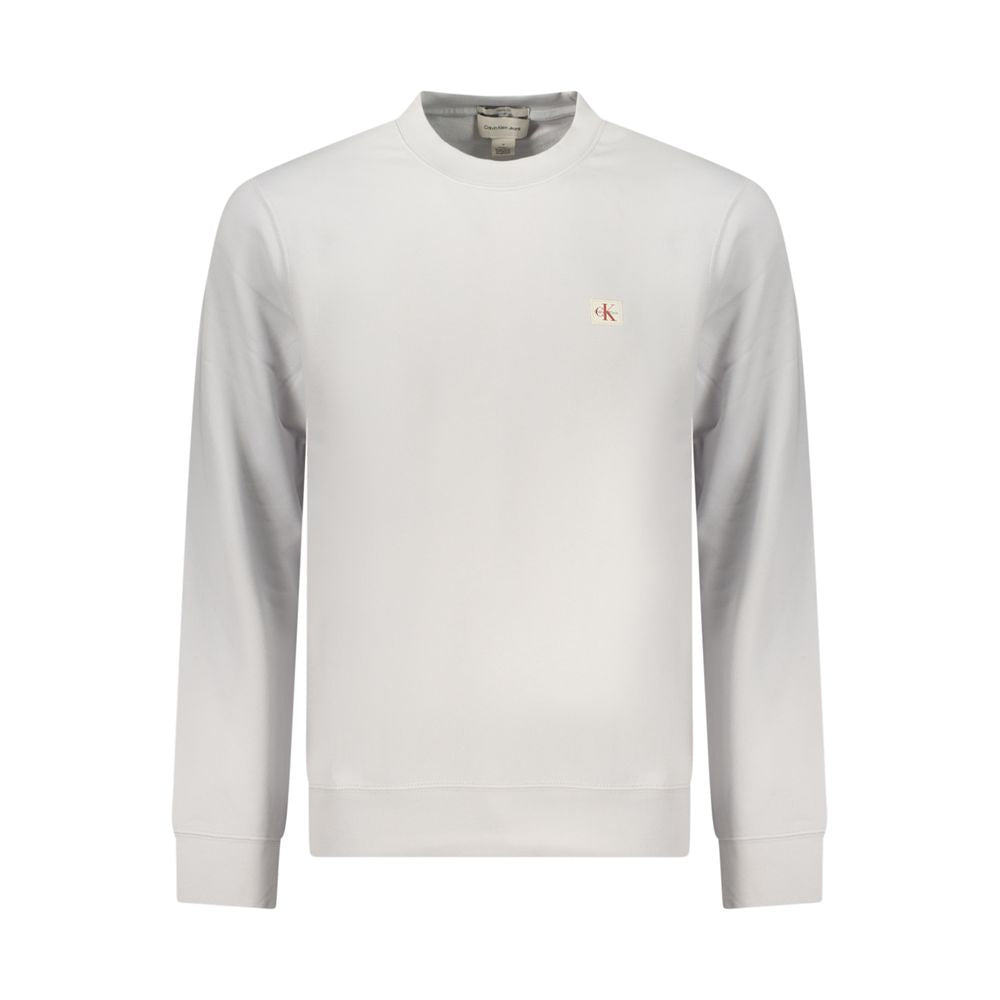 Gray Cotton Men Sweatshirt