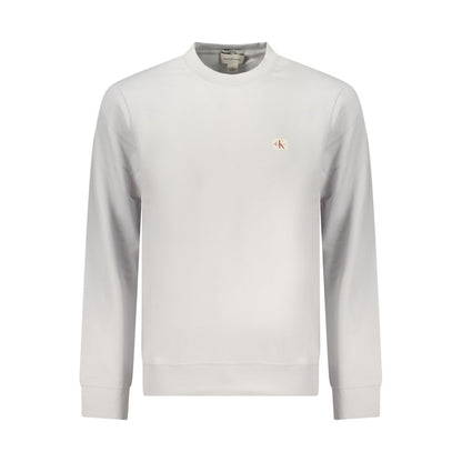 Gray Cotton Men Sweatshirt