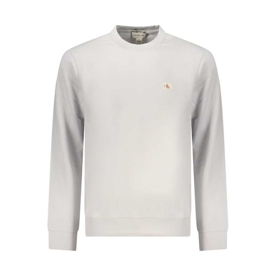 Gray Cotton Men Sweatshirt
