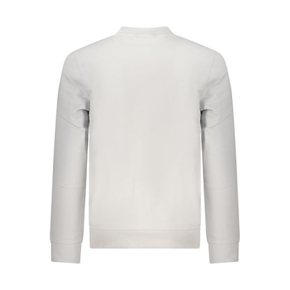 Gray Cotton Men Sweatshirt