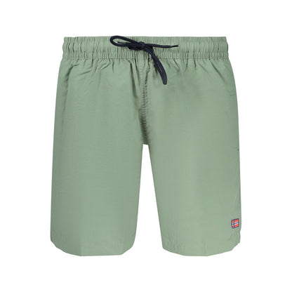 Green Polyamide Men's Swimwear