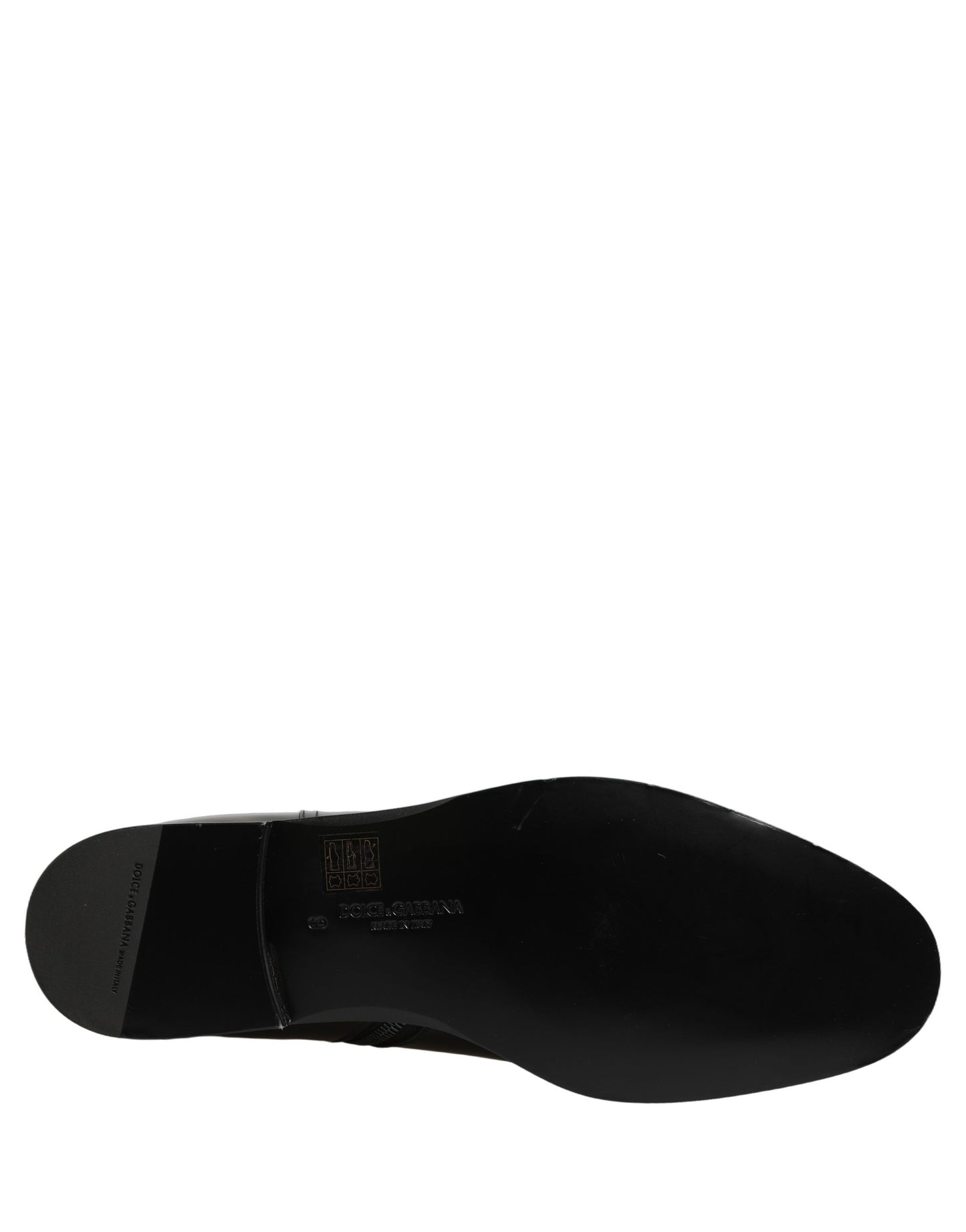 Black Leather Logo Buckle Mid Calf Boots Shoes