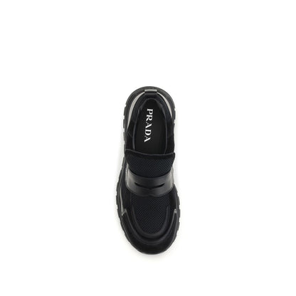 Black Polyester Sneakers