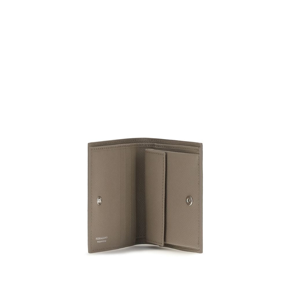 Beige Calf Leather Bos Taurus Wallet