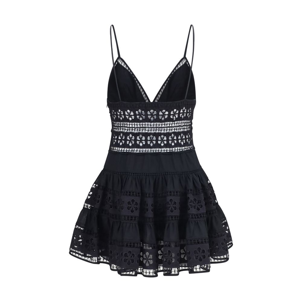 Black Cotton Casual Dress