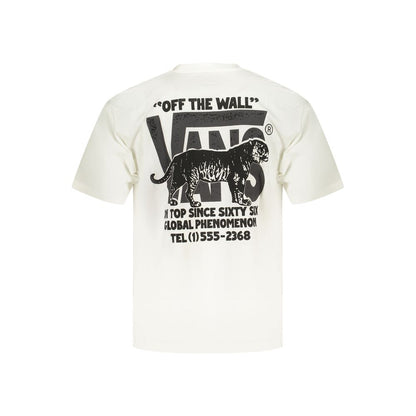 White Cotton Men's T-Shirt