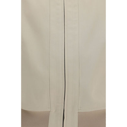 Beige Cotton Bomber