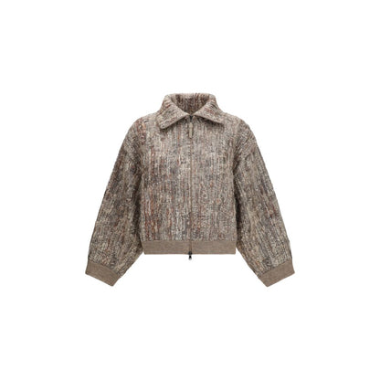 Beige Mohair Cardigan