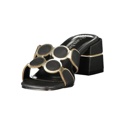 Black Polyurethane Women's Sandal