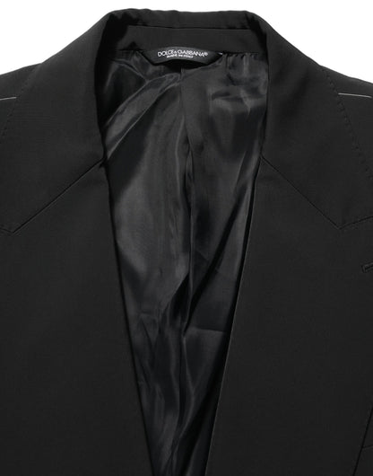 Black Single Breasted One Button Coat Blazer
