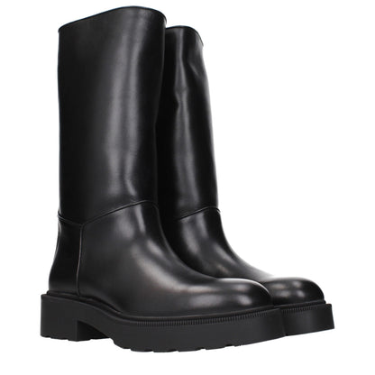 Black Leather Boots