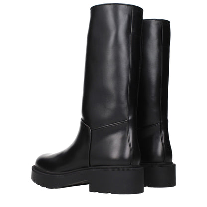 Black Leather Boots