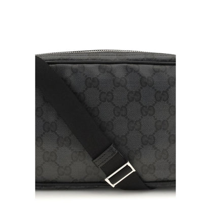 Black Cotton Shoulder Bag