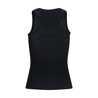 Black Cotton Tank Tops