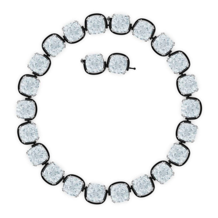 Gray Glass Necklace