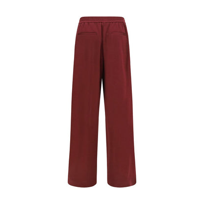 Bordeaux Cotton Athletic Pants