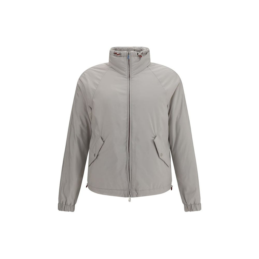Gray Polyester Shell Jacket