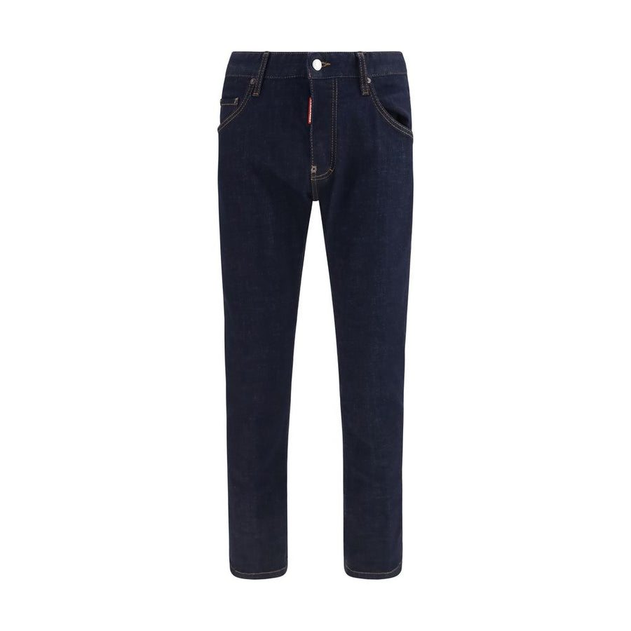 Blue Cotton Slim Fit Jeans