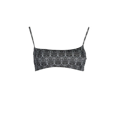 Black Polyester Women's Swimsuit