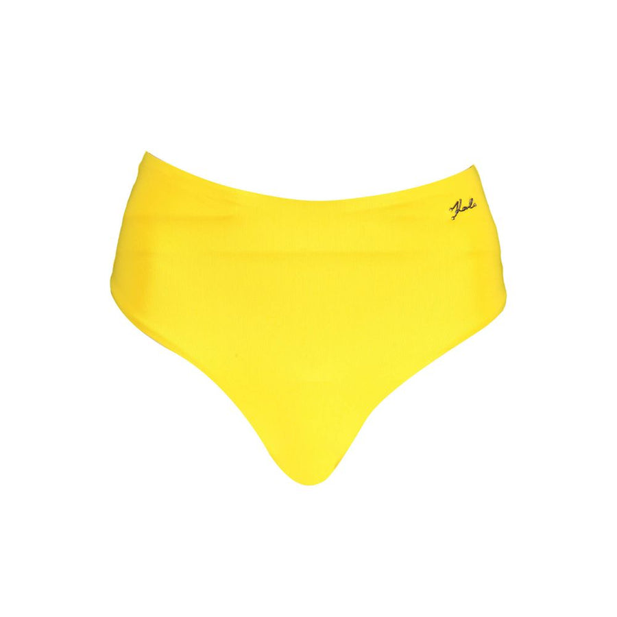 Yellow Polyamide Women's Swim Brief