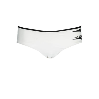White Polyamide Women's Swim Brief