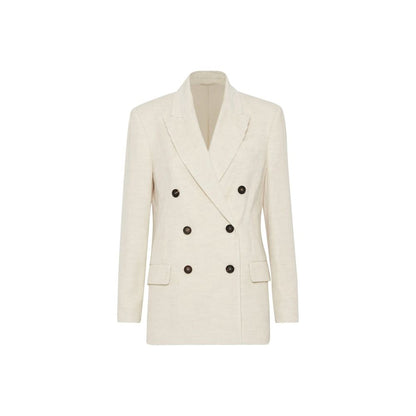 White Cotton Blazer
