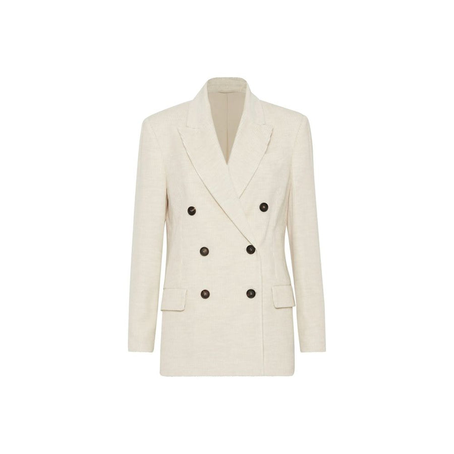 White Cotton Blazer