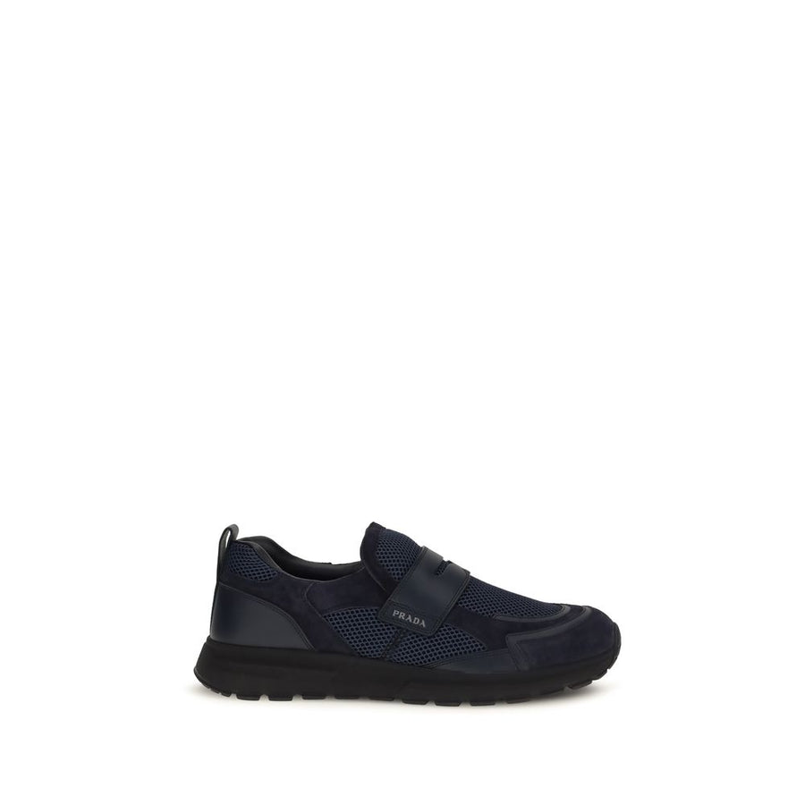 Blue Calf Leather Bos Taurus Athletic Sneakers