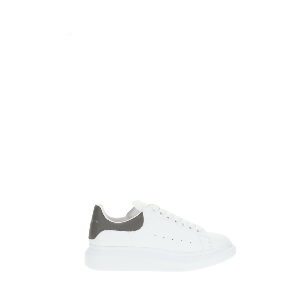 White Calf Leather Bos Taurus Platform Sneakers