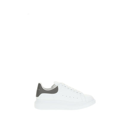 White Calf Leather Bos Taurus Platform Sneakers