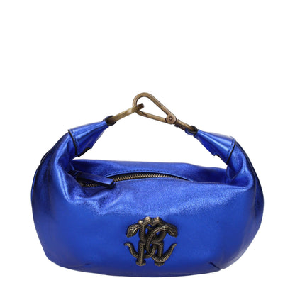 Blue Leather Handbag
