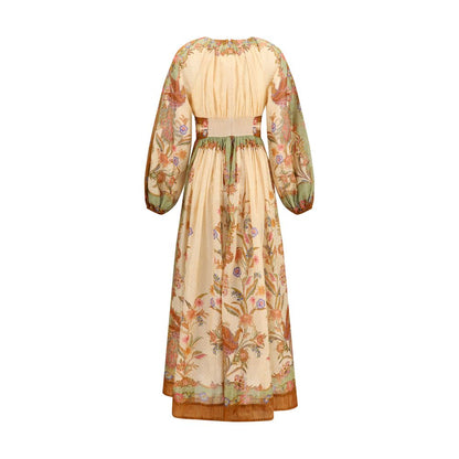 Multicolor Cotton Casual Dress