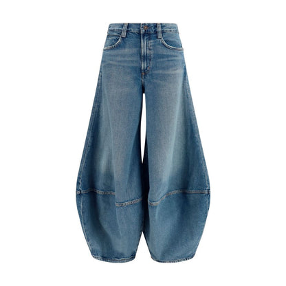 Blue Cotton Relaxed Fit Jeans