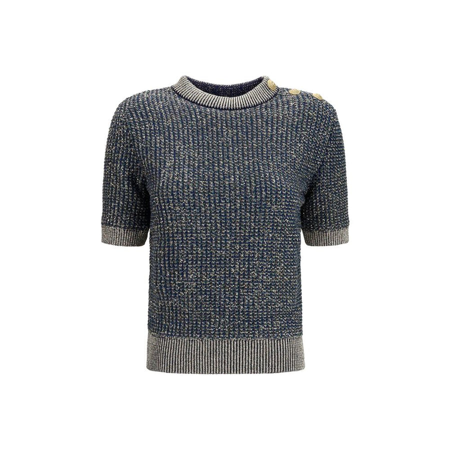 Blue Polyamide Sweatshirt
