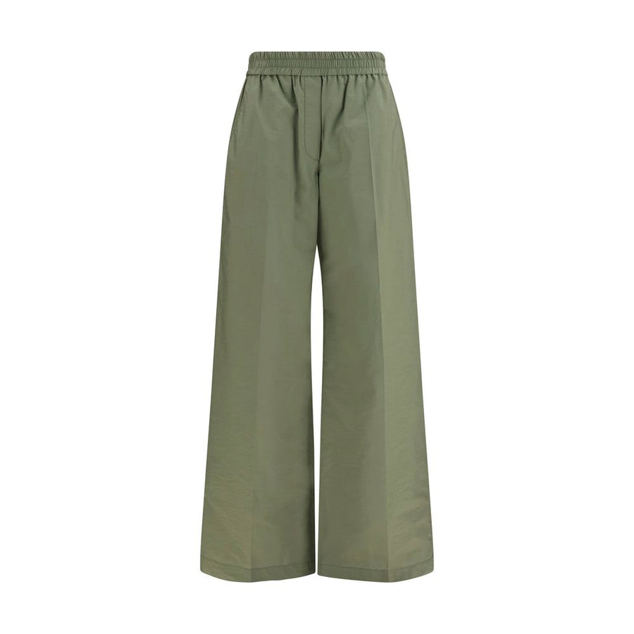 Bicolor Cotton Casual Pants
