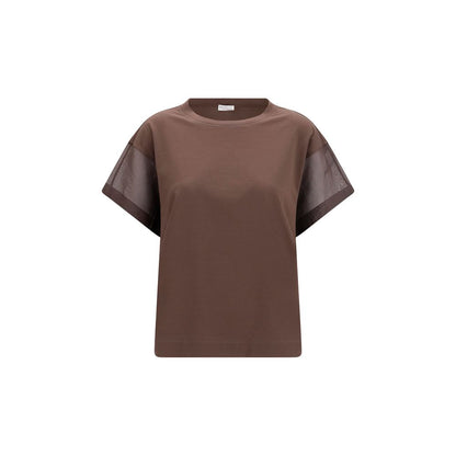Brown Cotton T-Shirt