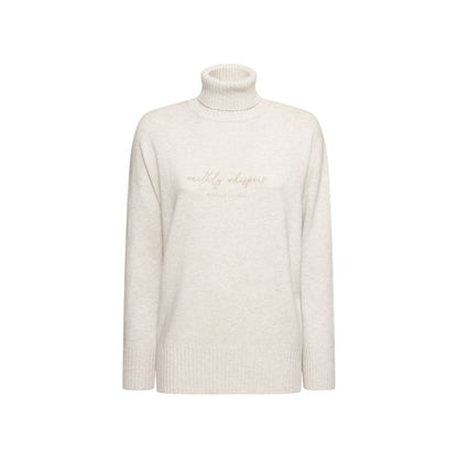 Beige Cashmere Turtleneck
