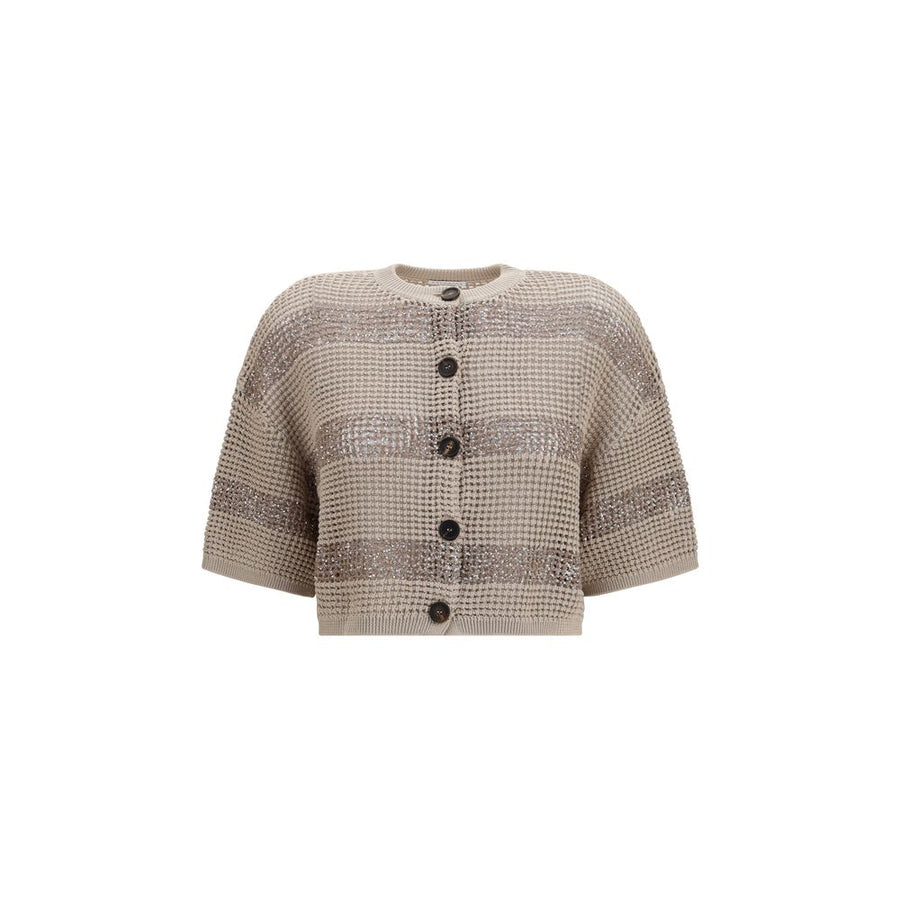 Beige Cotton Cardigan